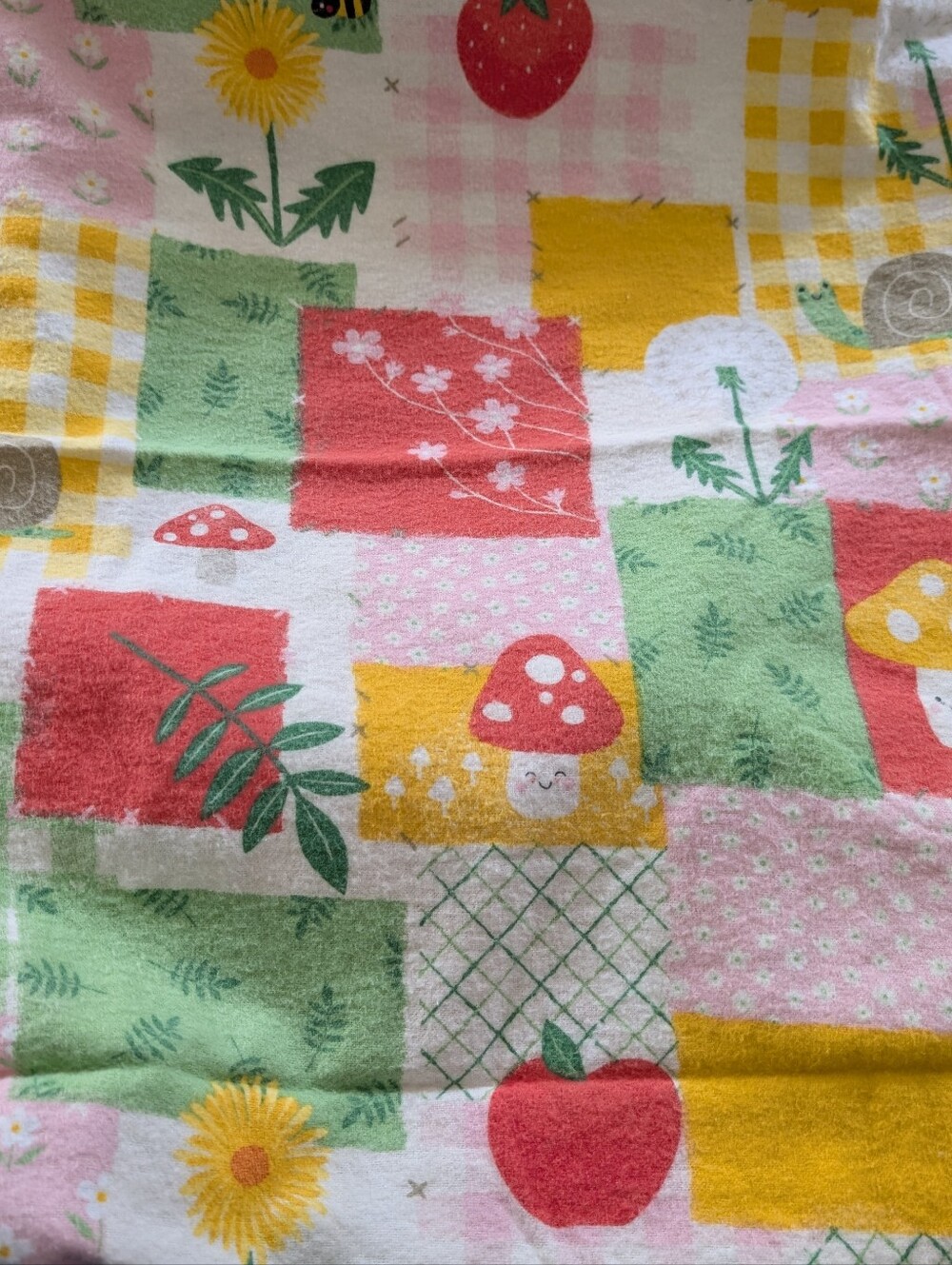B16 Cute Patchwork Flannel Fabric